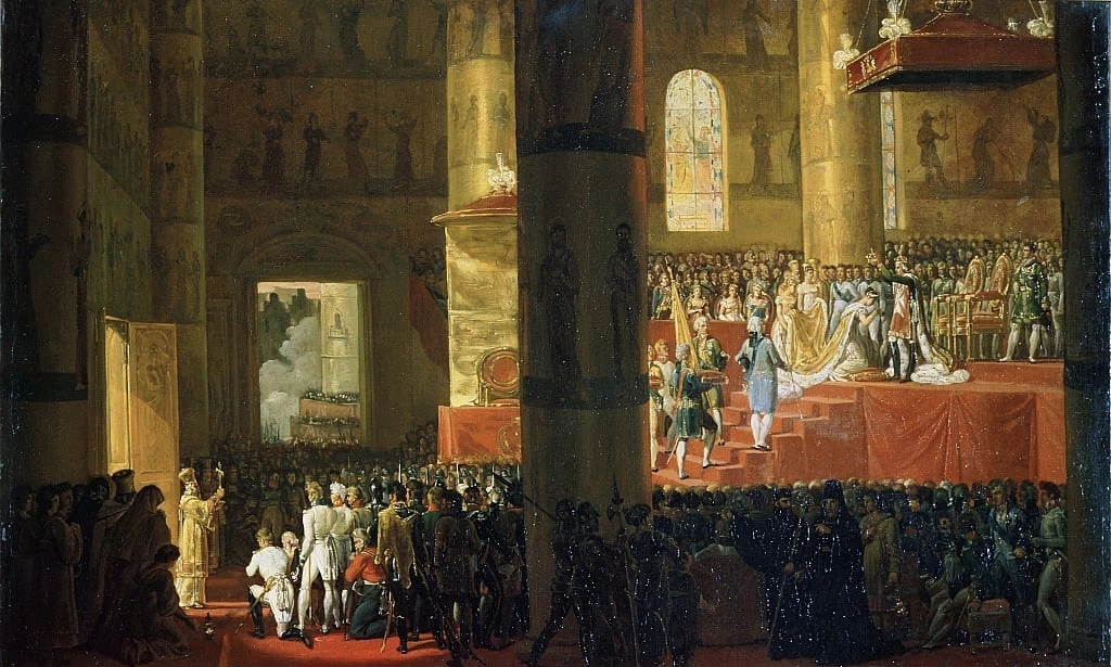 66-L'incoronazione dell'imperatrice Maria Feodorovna il 5 aprile 1797-Russian Museum 